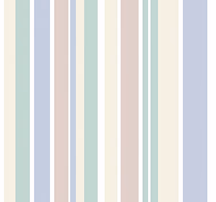 Vertikal tapet lyse pastelfarvede striber - TenStickers