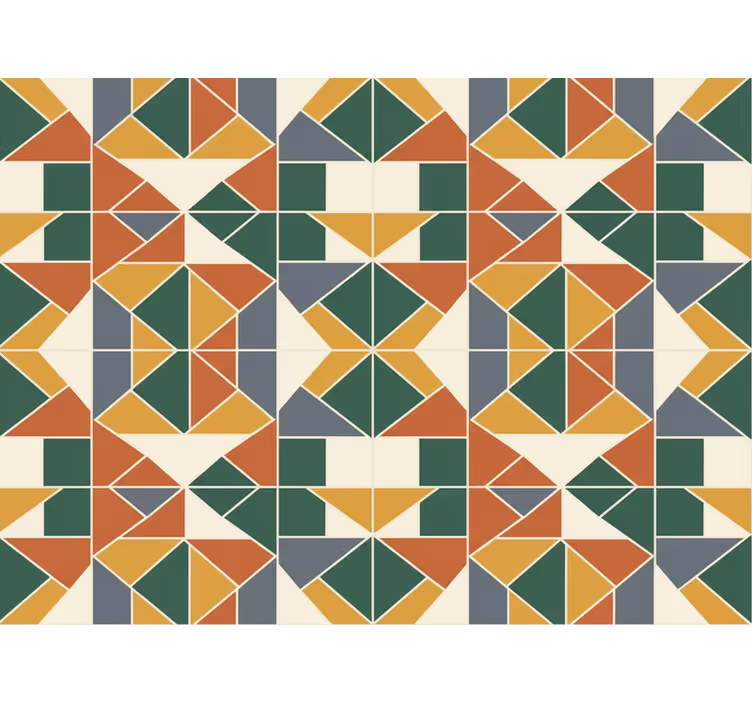 Abstrakt tapet geometrisk mønster b0dvljgdvx - TenStickers