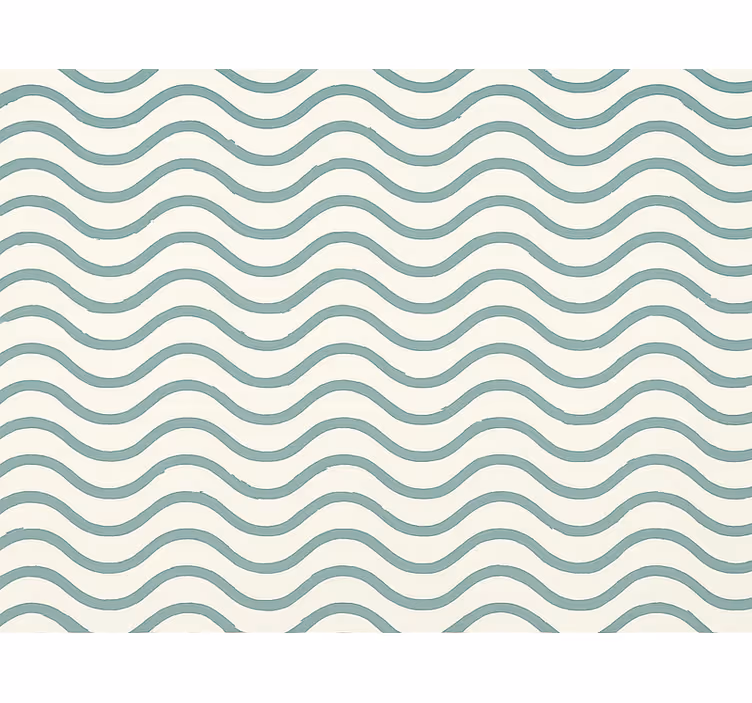 Geometrisk tapet i afdæmpet teal pixelbølger - TenStickers