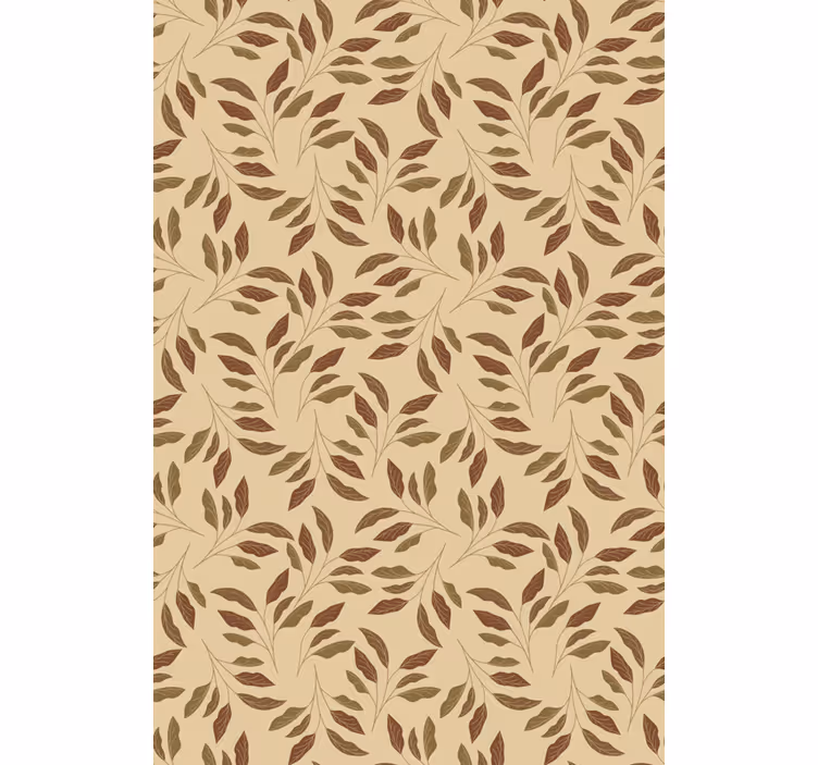 Beige tapet bladagtig elegance - TenStickers