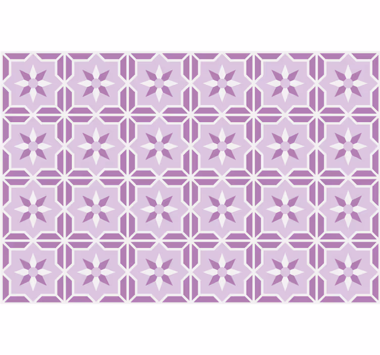 Lyserød tapet geometrisk tone malva - TenStickers