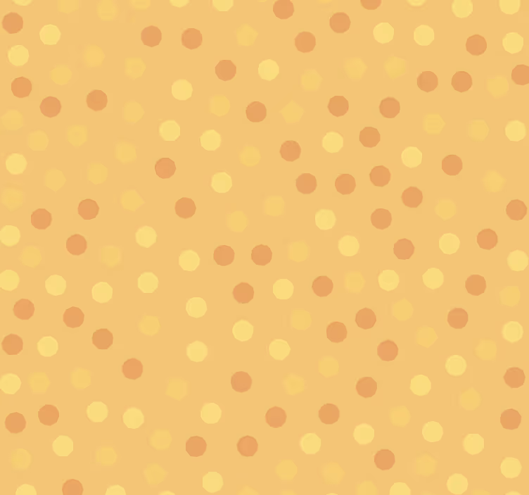 Orange cirkler køkken tapet - TenStickers