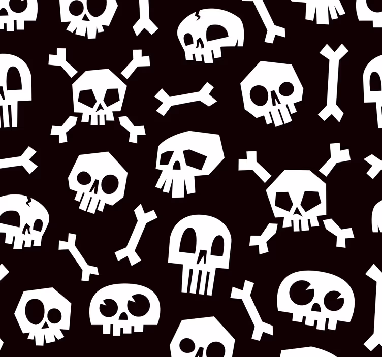 Halloween skelet med tapet - TenStickers