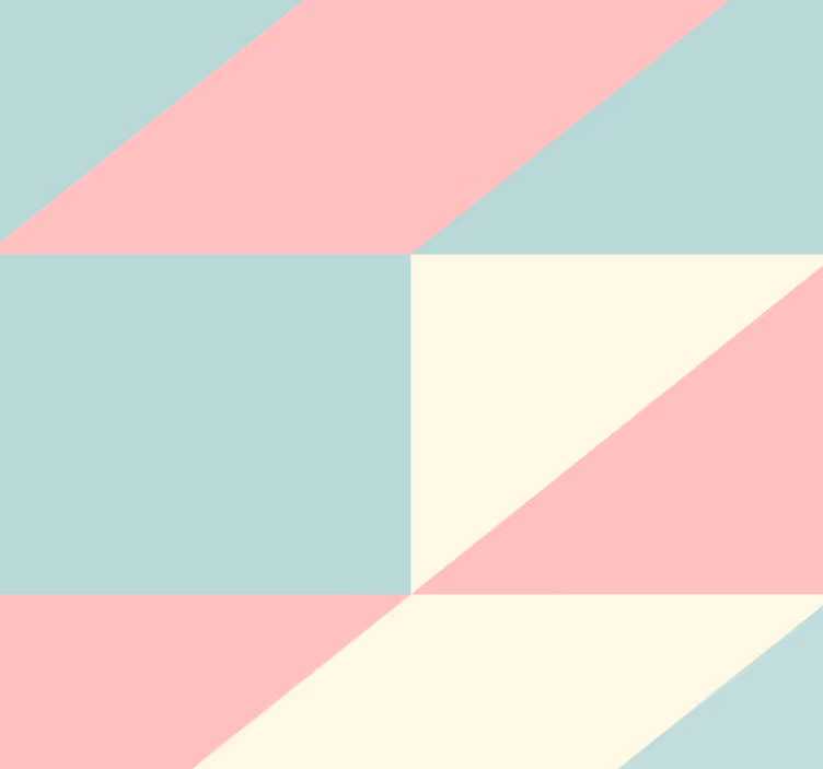 Geometrisk trekant tapet - TenStickers