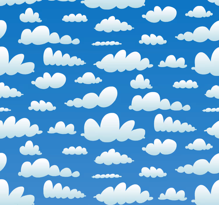 Sky mønster design tapet i stuen - TenStickers