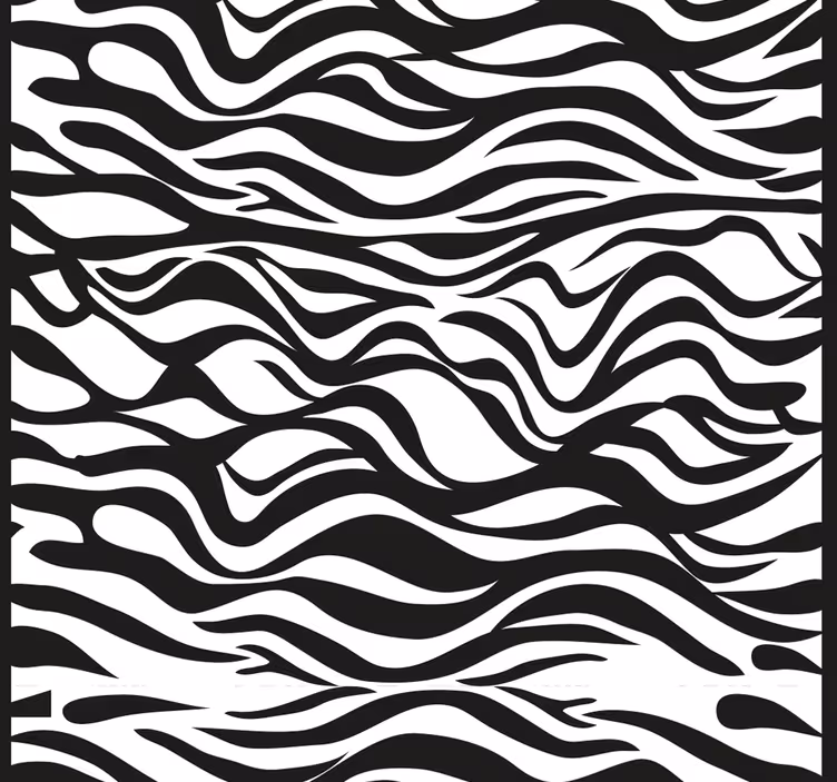 Zebra striber mønster tapet med zebraer - TenStickers