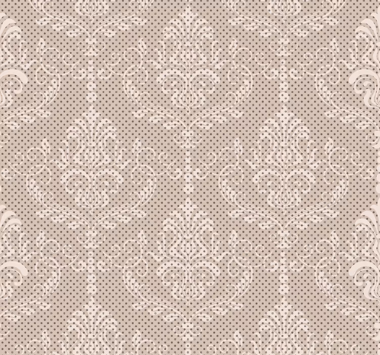 Blomster vintage dekorative tapet - TenStickers