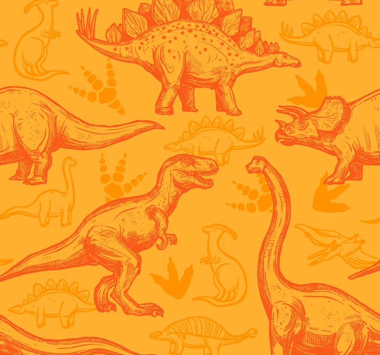 Tegnefilm om dinosaurer dinosaur tapet - TenStickers
