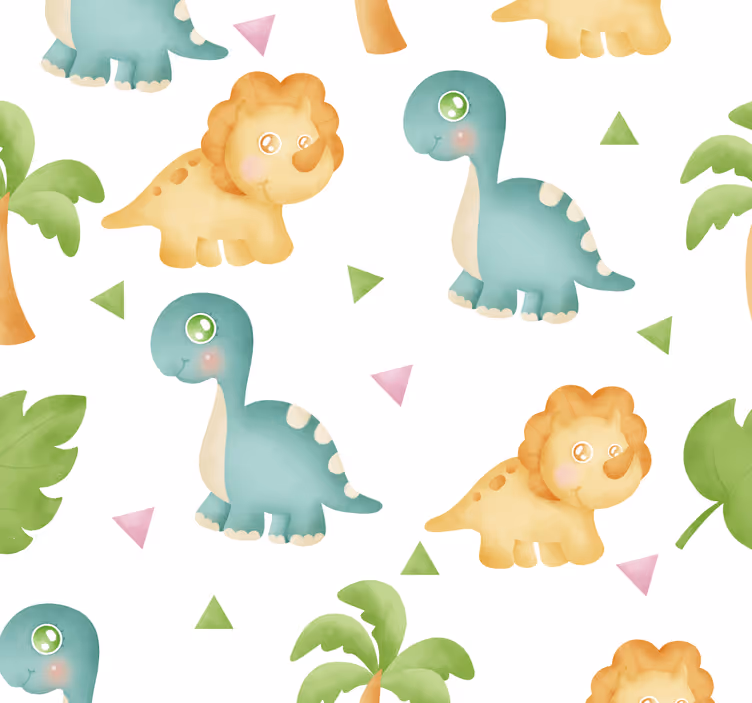Forskellige dinosaurer og buske kid tapet - TenStickers