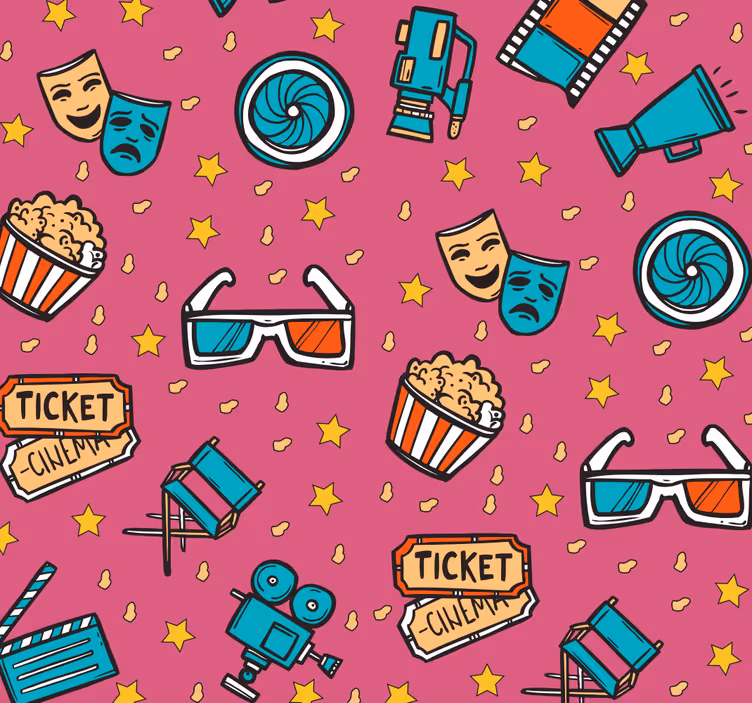 Film aften tapet til børn - TenStickers
