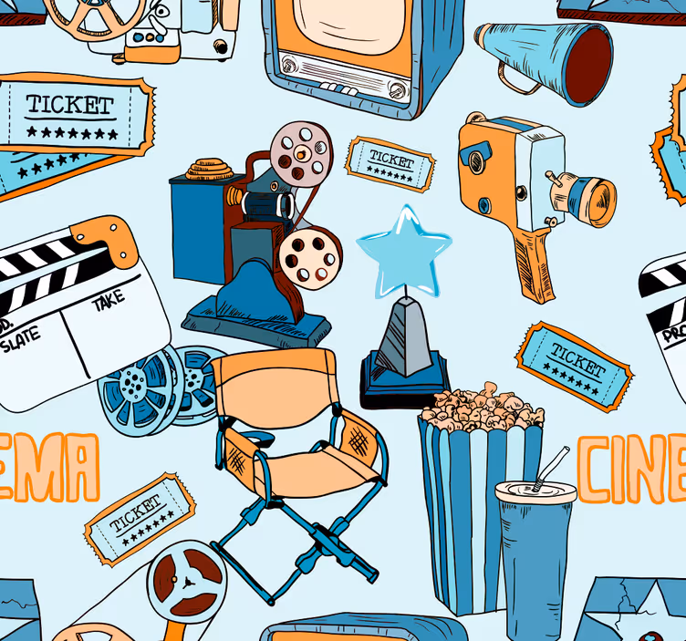 Film mønster tapet til børn - TenStickers