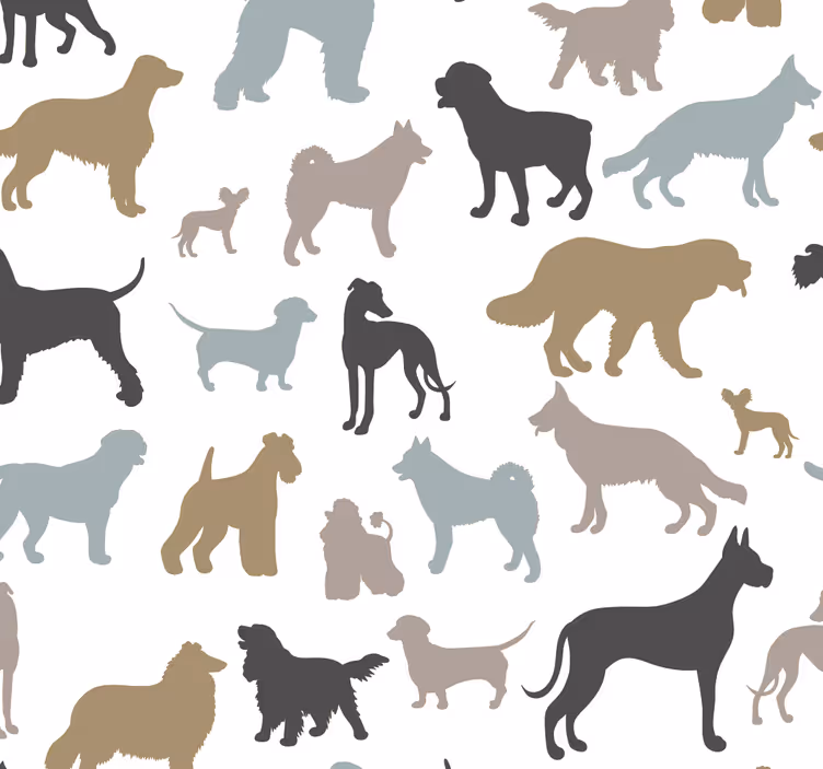 Katte silhuetter katte tapet - TenStickers