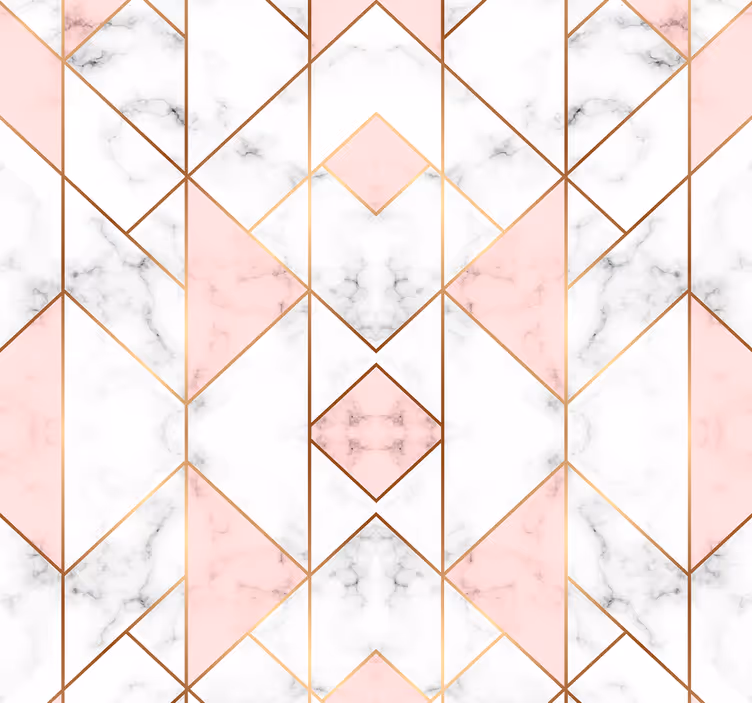Geometrisk marmor elegance geometrisk tapet - TenStickers