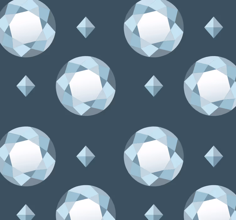 Geometrisk kuglemønster prikket tapet - TenStickers