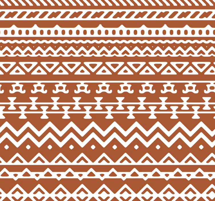 Afrikansk stamme kunst tapet - TenStickers