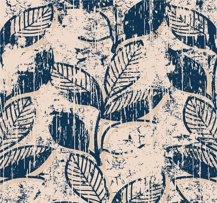 Grunge vintage mønster retro tapet - TenStickers