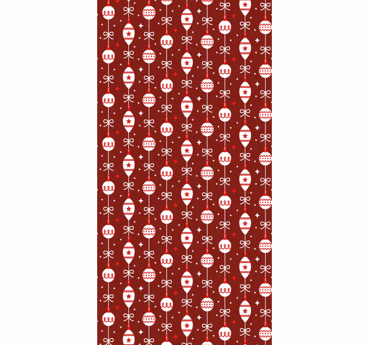 Festligt kraniemotiv juletapet - TenStickers