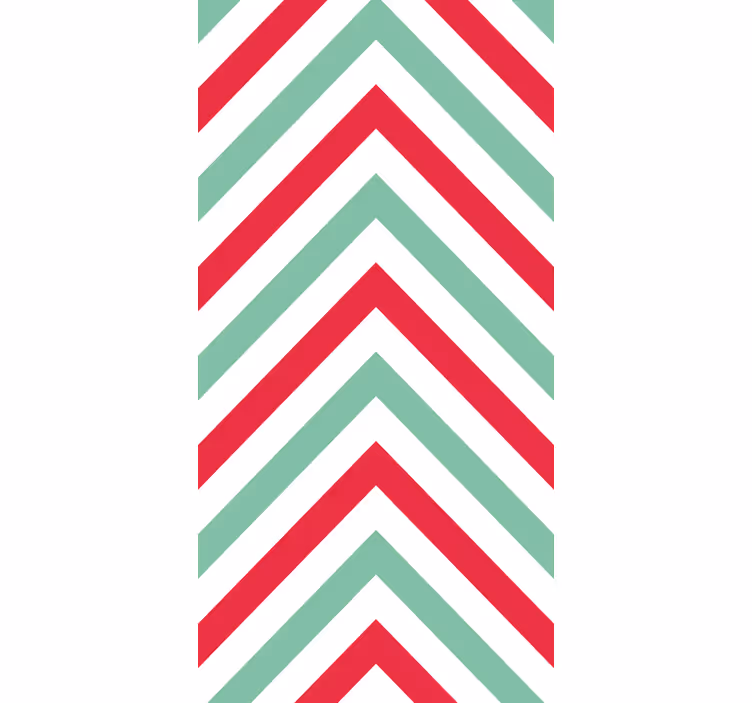 Chevron zigzag mønster geometrisk tapet - TenStickers