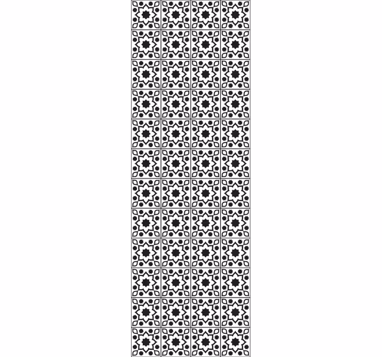 Geometrisk fliseensemble flise tapet - TenStickers
