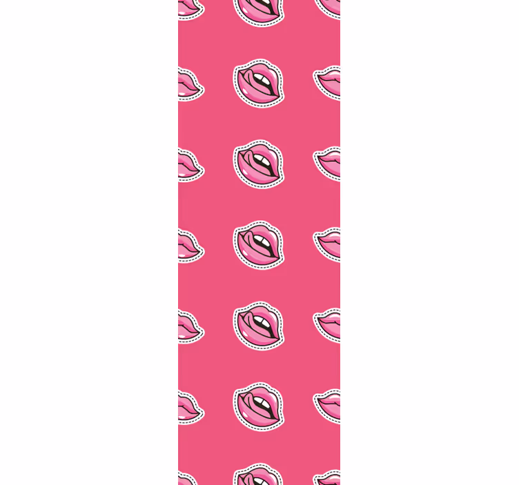 Læber mønster design tapet kunst - TenStickers