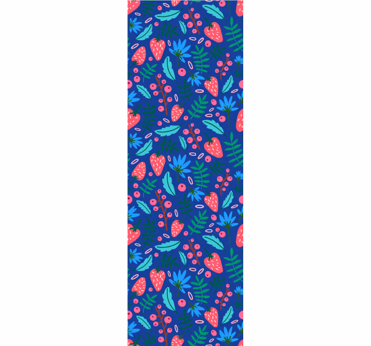 Botaniske blomstermønstre tapet blade - TenStickers