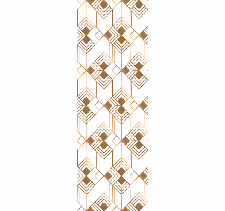 Geometriske linjer kunst stribet tapet - TenStickers