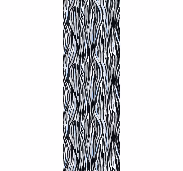 Zebra stribe motiv tapet med zebraer - TenStickers