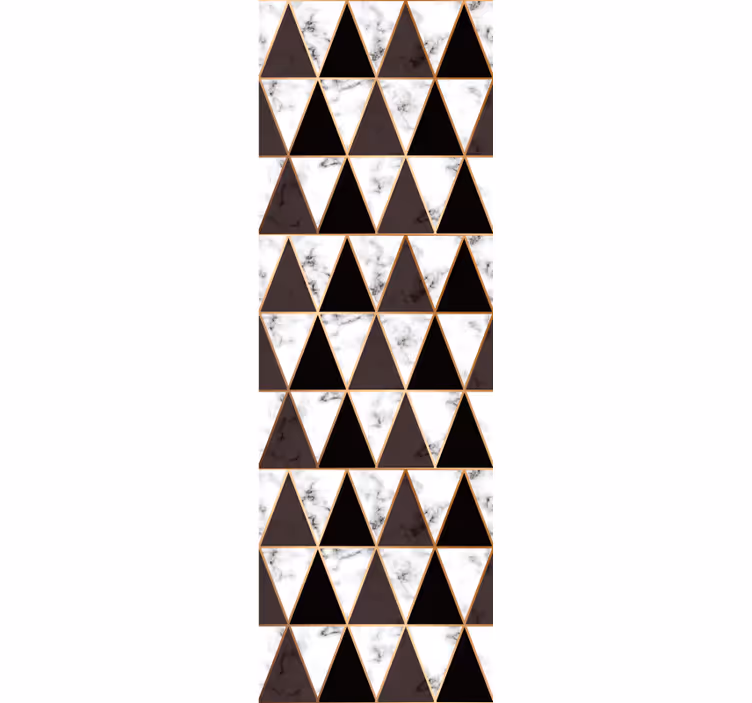 Geometriske marmortrekanter geometrisk tapet - TenStickers