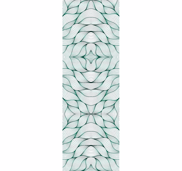 Tapet blade geometrisk mønster - TenStickers
