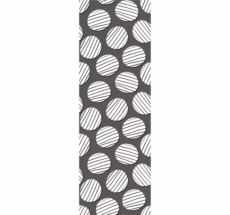 Geometrisk cirkelmønster geometrisk tapet - TenStickers