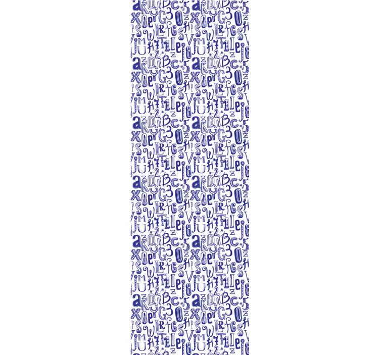 Ord og tal bogstav tapet - TenStickers