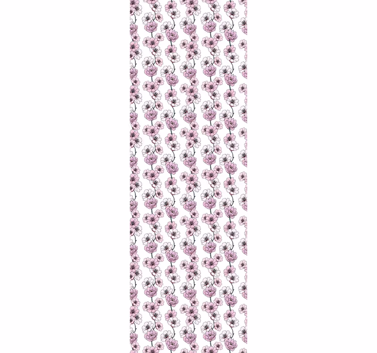 Blomster blomster blomster tapet - TenStickers