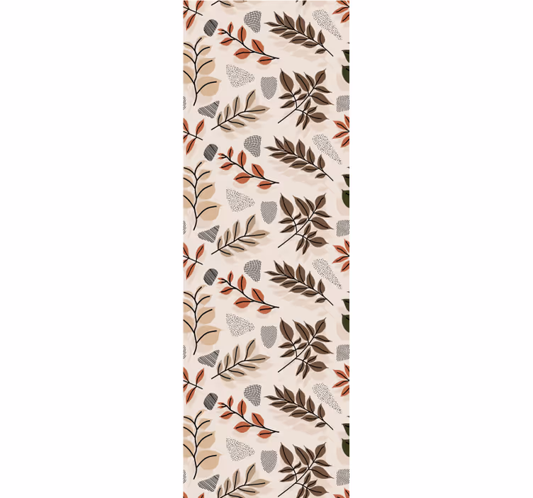 Botanisk bladmotiv tapet blade - TenStickers