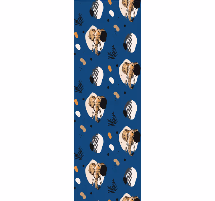 Safari motiv elefant tapet - TenStickers