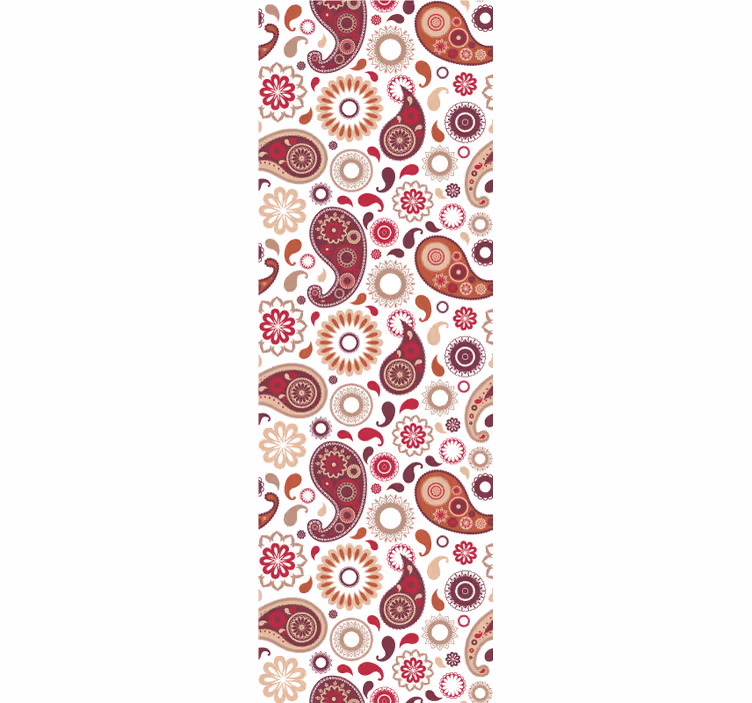 Paisley motiv dekorativt tapet - TenStickers
