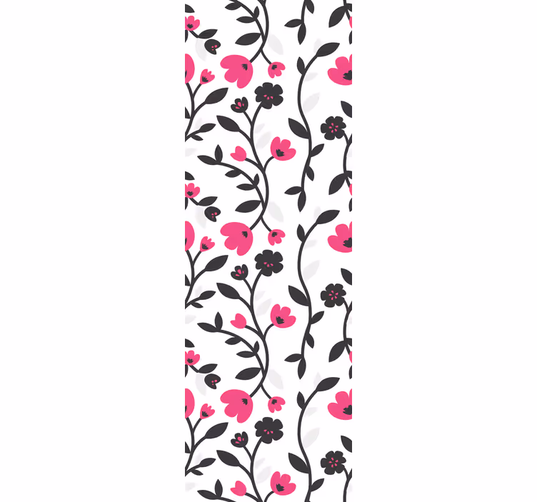 Blomstermønster blomster tapet - TenStickers