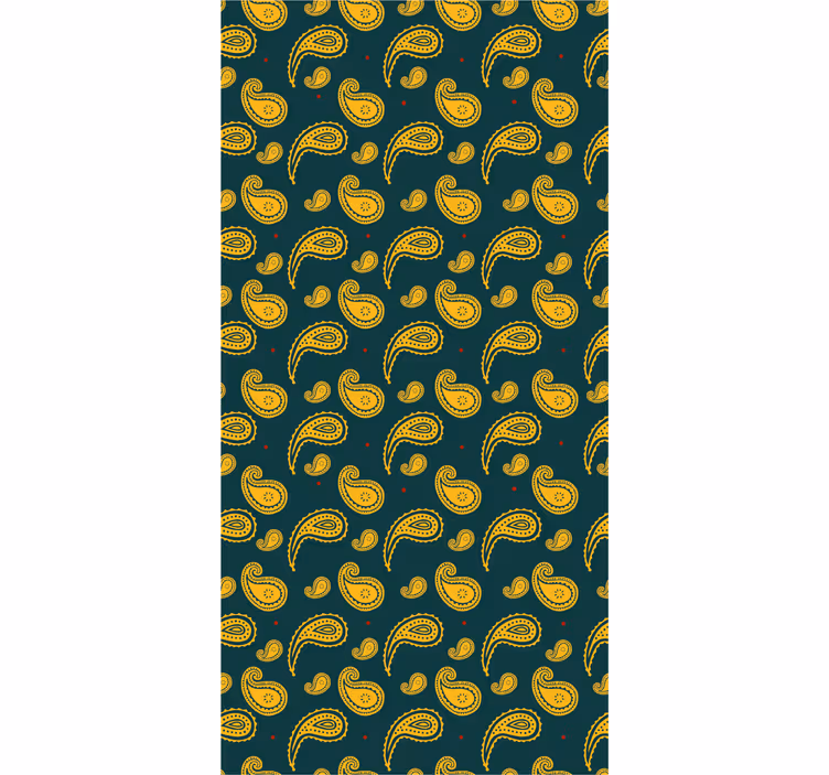 Paisley motiv design dekorativt tapet - TenStickers