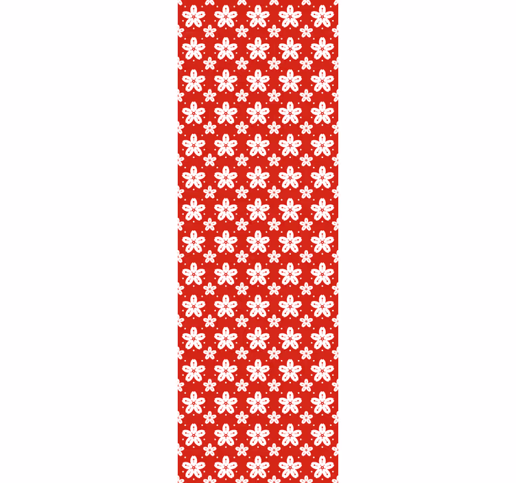 Blomstermotiv ensemble blomstret tapet - TenStickers