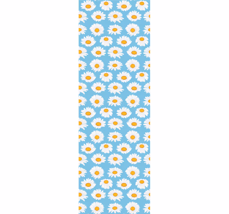 Margueritmønstret blomster tapet - TenStickers