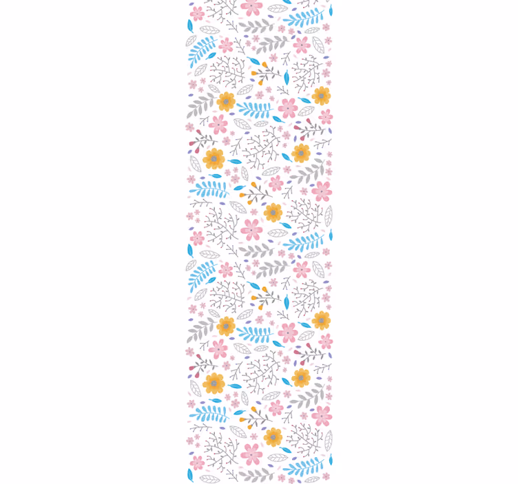 Blomstret botanisk udbrud blomster tapet - TenStickers