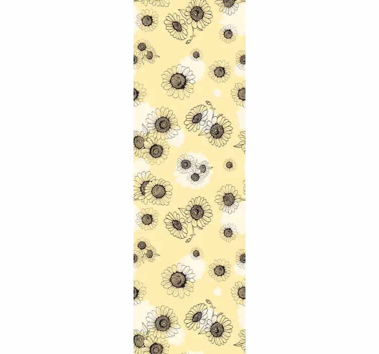 Blomstermønstre blomster tapet - TenStickers