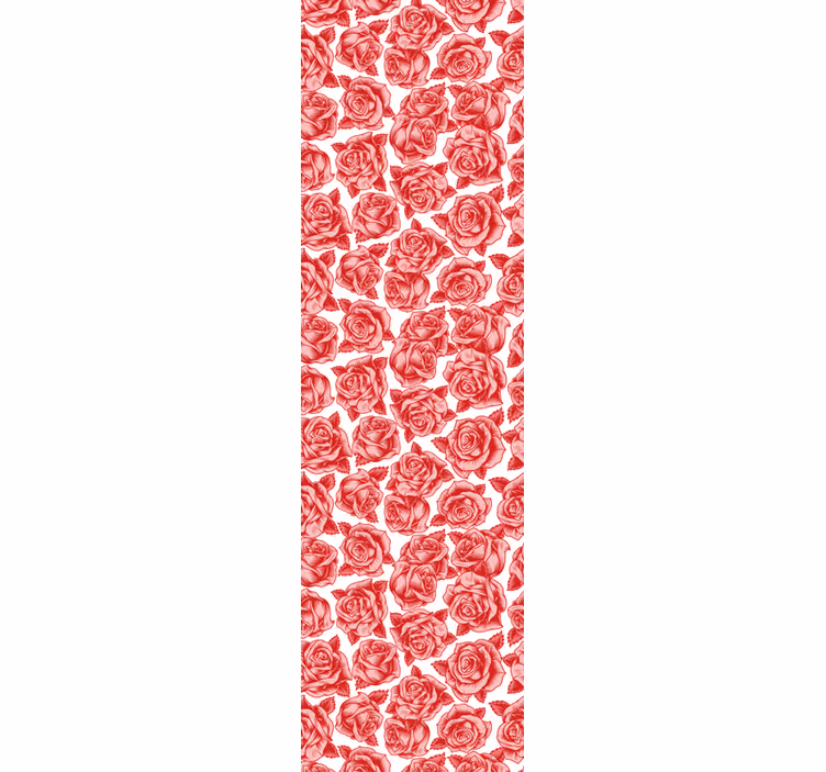 Rose mønster elegance blomster tapet - TenStickers
