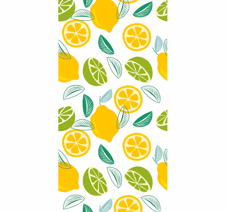 Citrus motiv tapet køkken - TenStickers