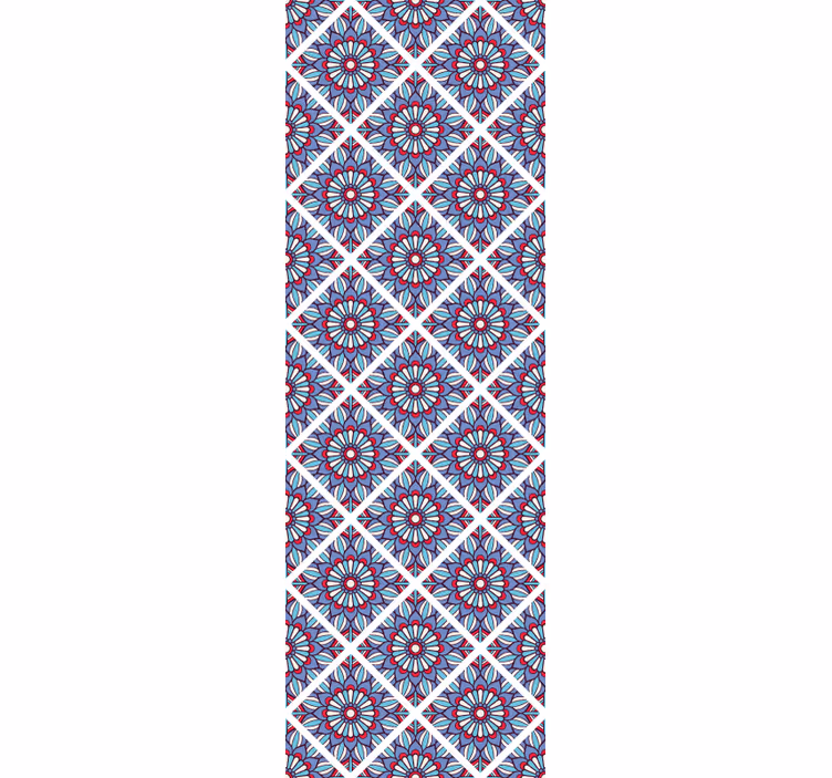 Geometrisk blomstret elegance blomstret tapet - TenStickers