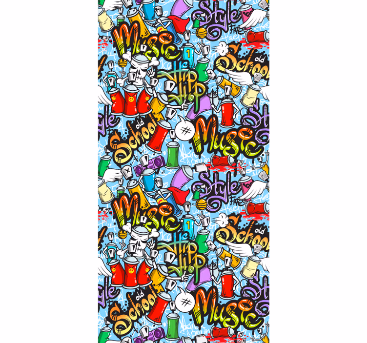 Graffiti elementer tapet kunst - TenStickers