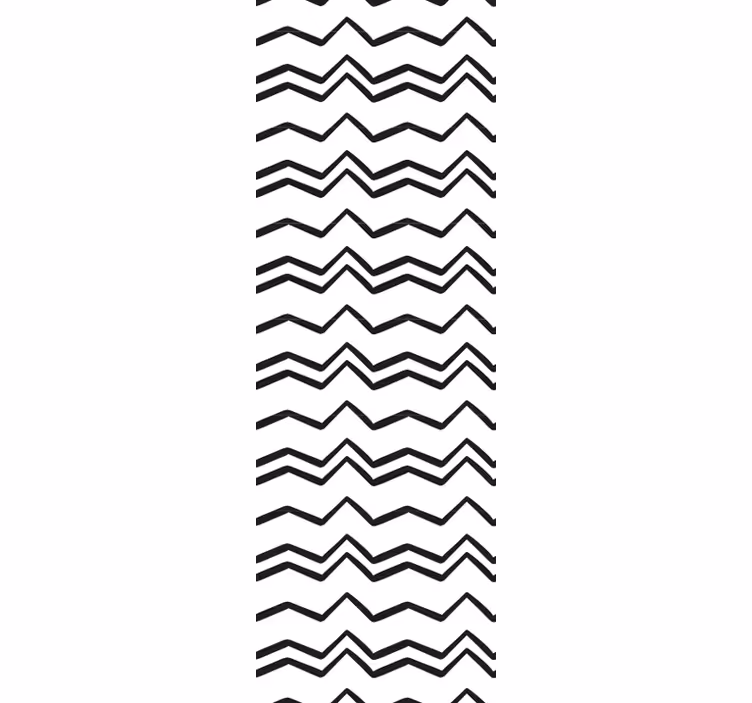 Geometrisk zigzag geometrisk tapet - TenStickers