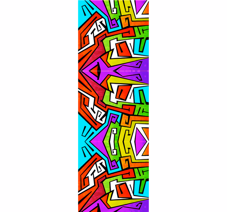Teenage tapet geometrisk livlighed - TenStickers