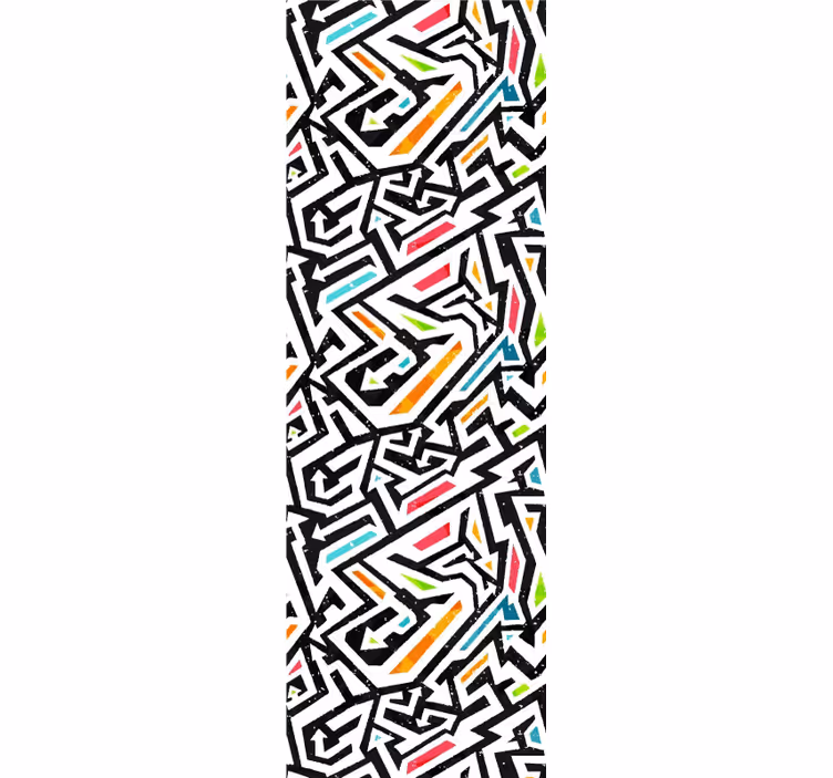 Teenage tapet geometrisk kaos - TenStickers