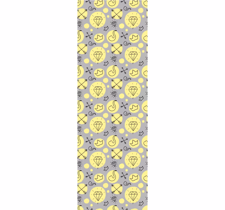 Doodle-symboler blandes tapet kunst - TenStickers