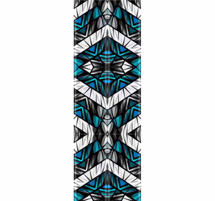 Kalejdoskopisk symmetri geometrisk tapet - TenStickers